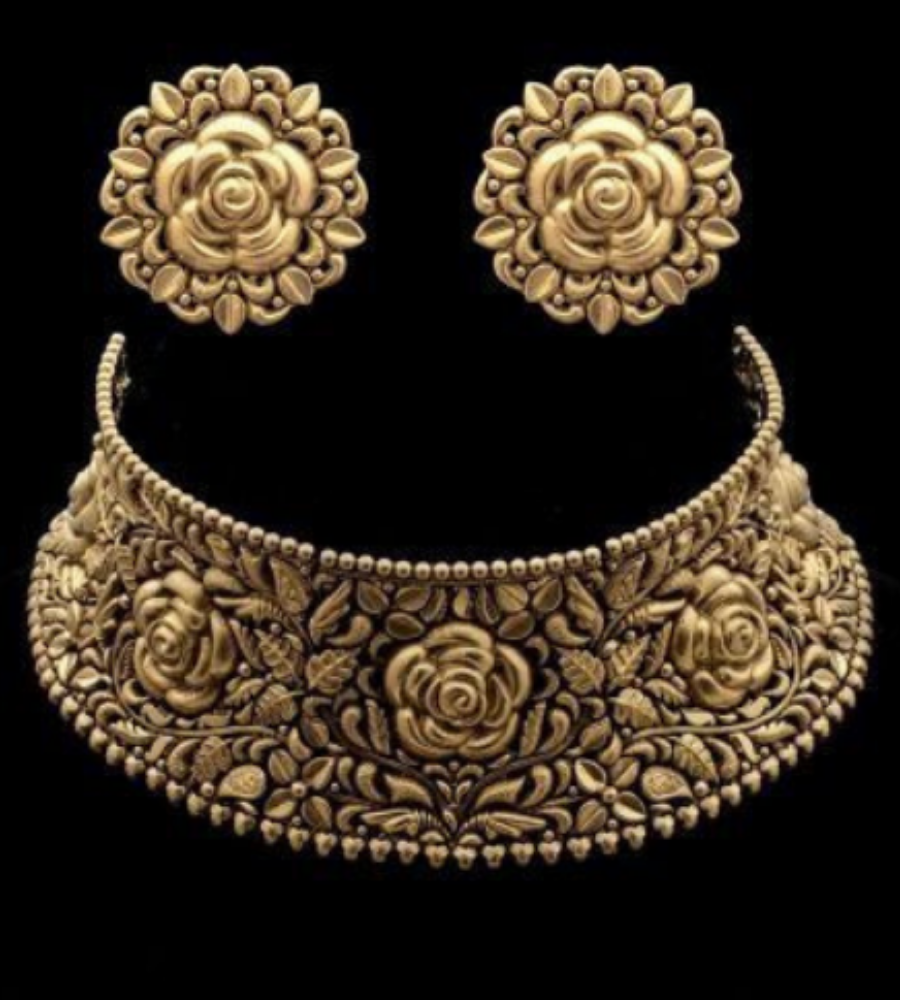 Antique-Gold-Choker-Necklace